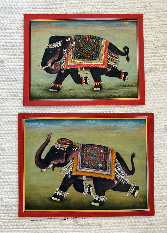 Decorated Elephant Painting (1)