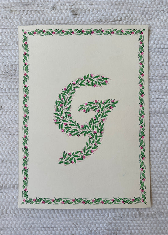 Floral initial Painting (3)