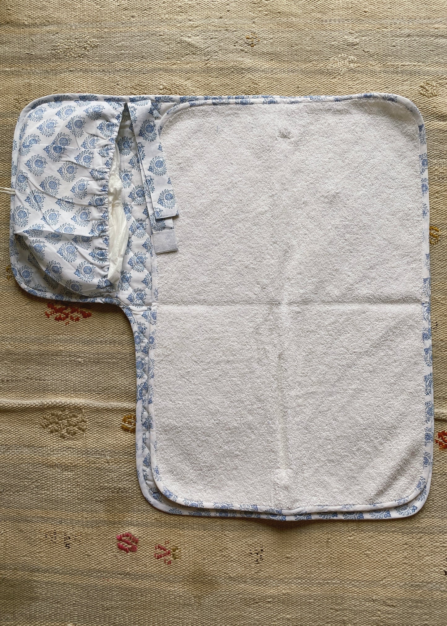 Blue Travel Nappy Changing Mat