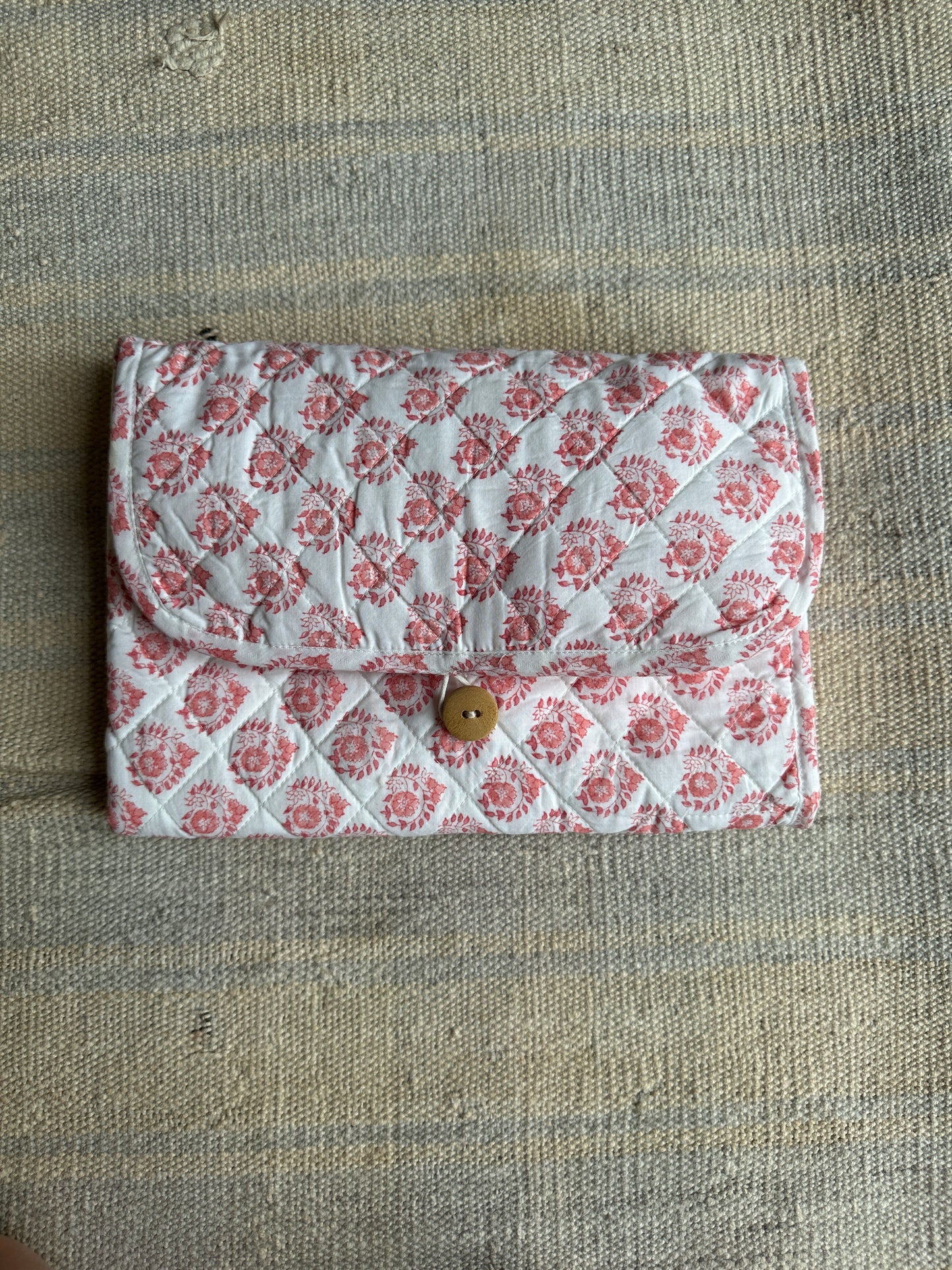 Pink Travel Nappy Changing Mat