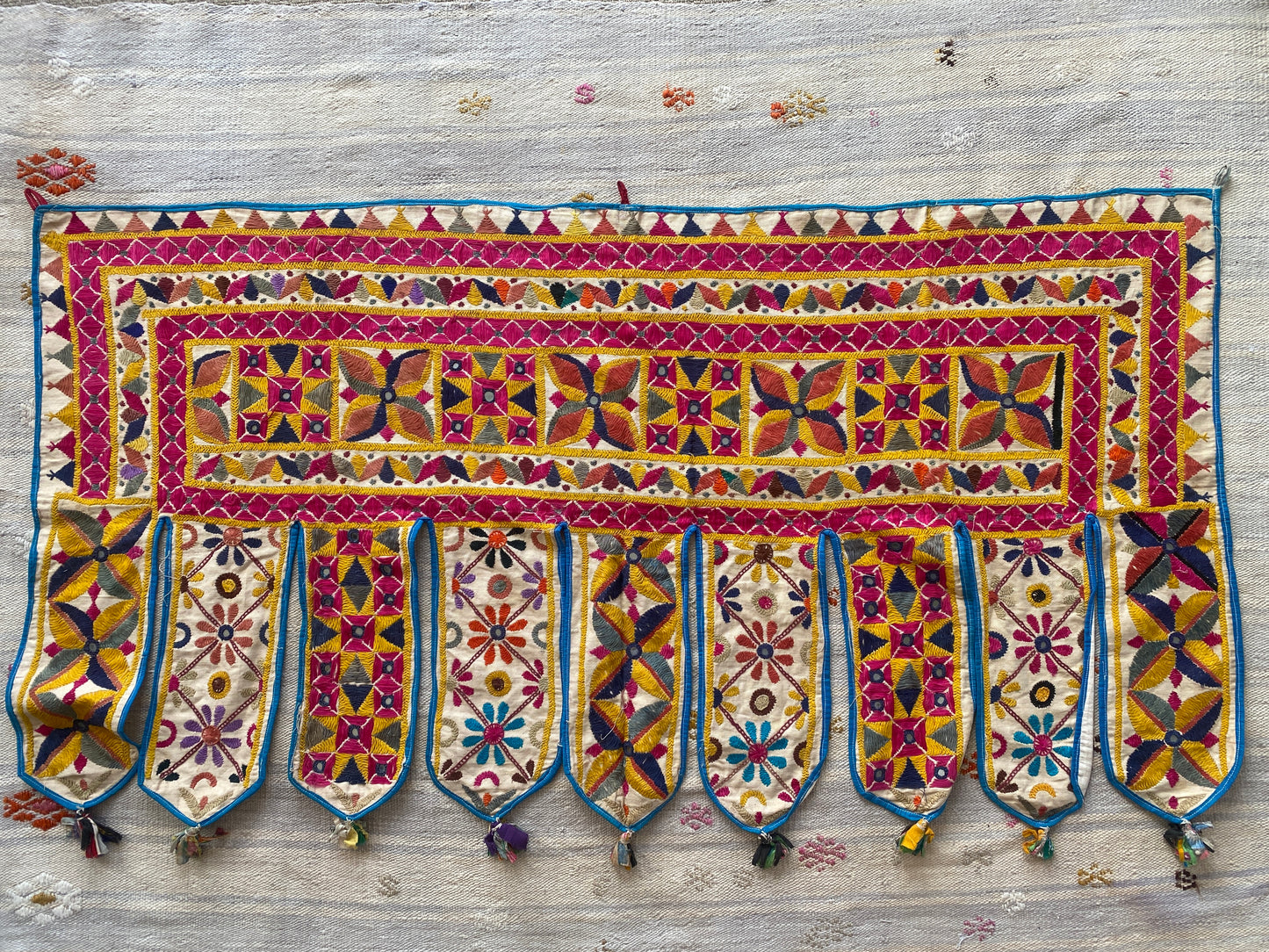 Vintage Textiles Wall Hanging