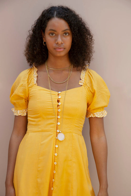 Load image into Gallery viewer, In Stock - Yellow Lily Dress
