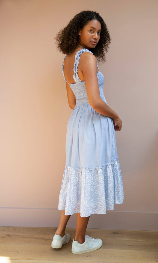 Load image into Gallery viewer, In Stock - Blue Flora Dress

