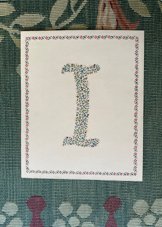 Floral initial Painting (1)