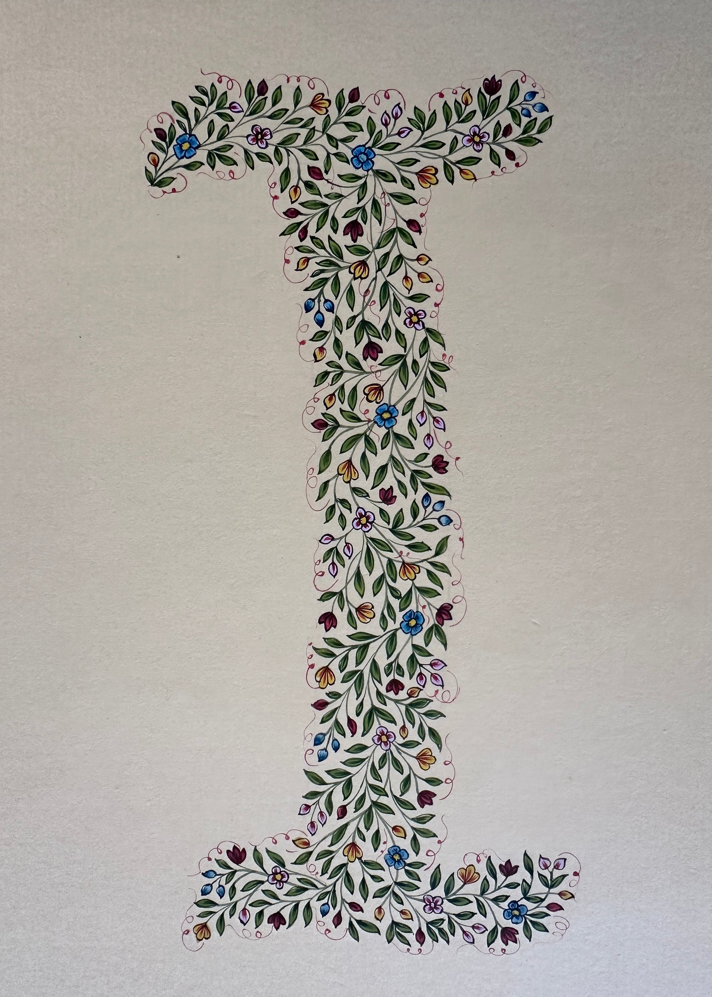 Floral initial Painting (1)
