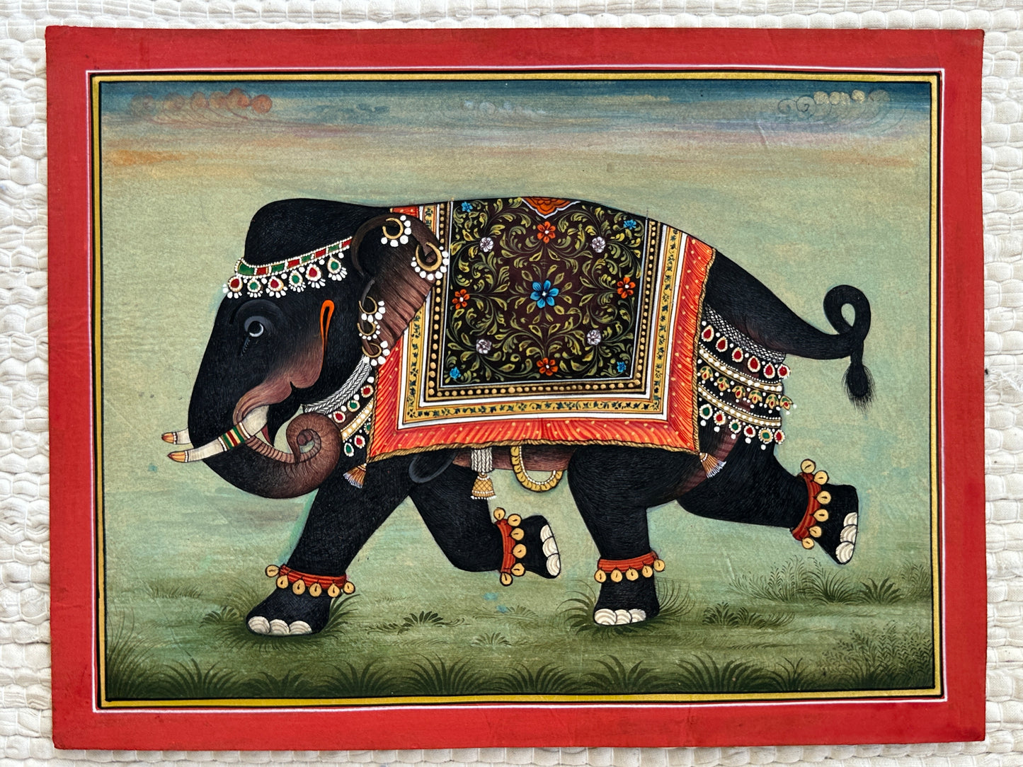 Load image into Gallery viewer, Decorated Elephant Painting (1)
