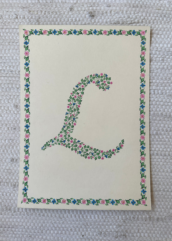 Floral initial Painting (2)