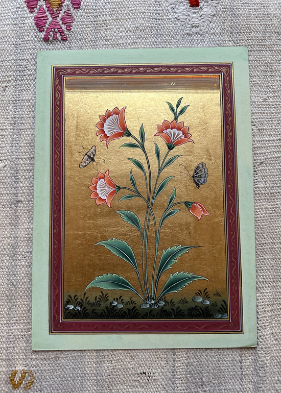 Load image into Gallery viewer, Gold Leaf Flower Painting (10)
