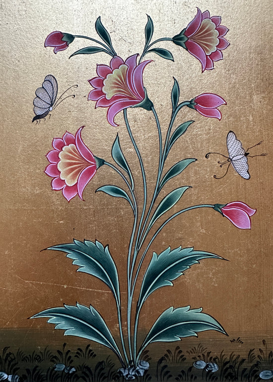 Load image into Gallery viewer, Gold Leaf Flower Painting (4)
