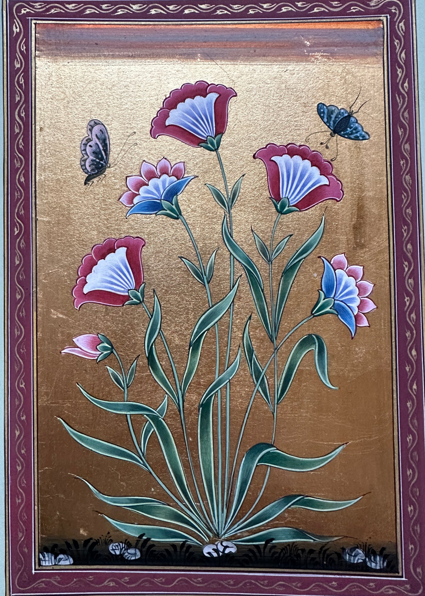 Load image into Gallery viewer, Gold Leaf Flower Painting (5)
