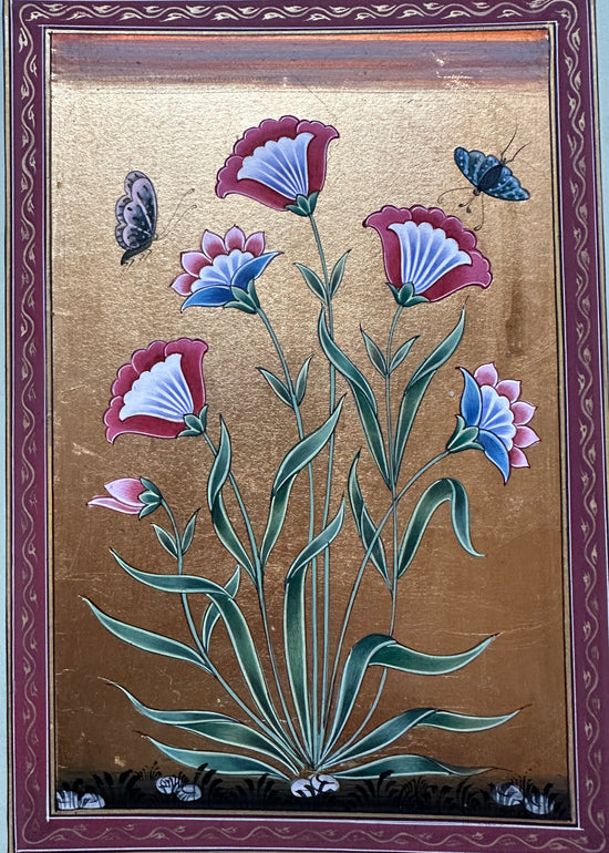 Load image into Gallery viewer, Gold Leaf Flower Painting (5)
