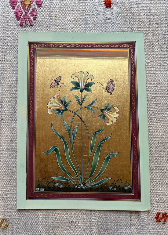Load image into Gallery viewer, Gold Leaf Flower Painting (6)
