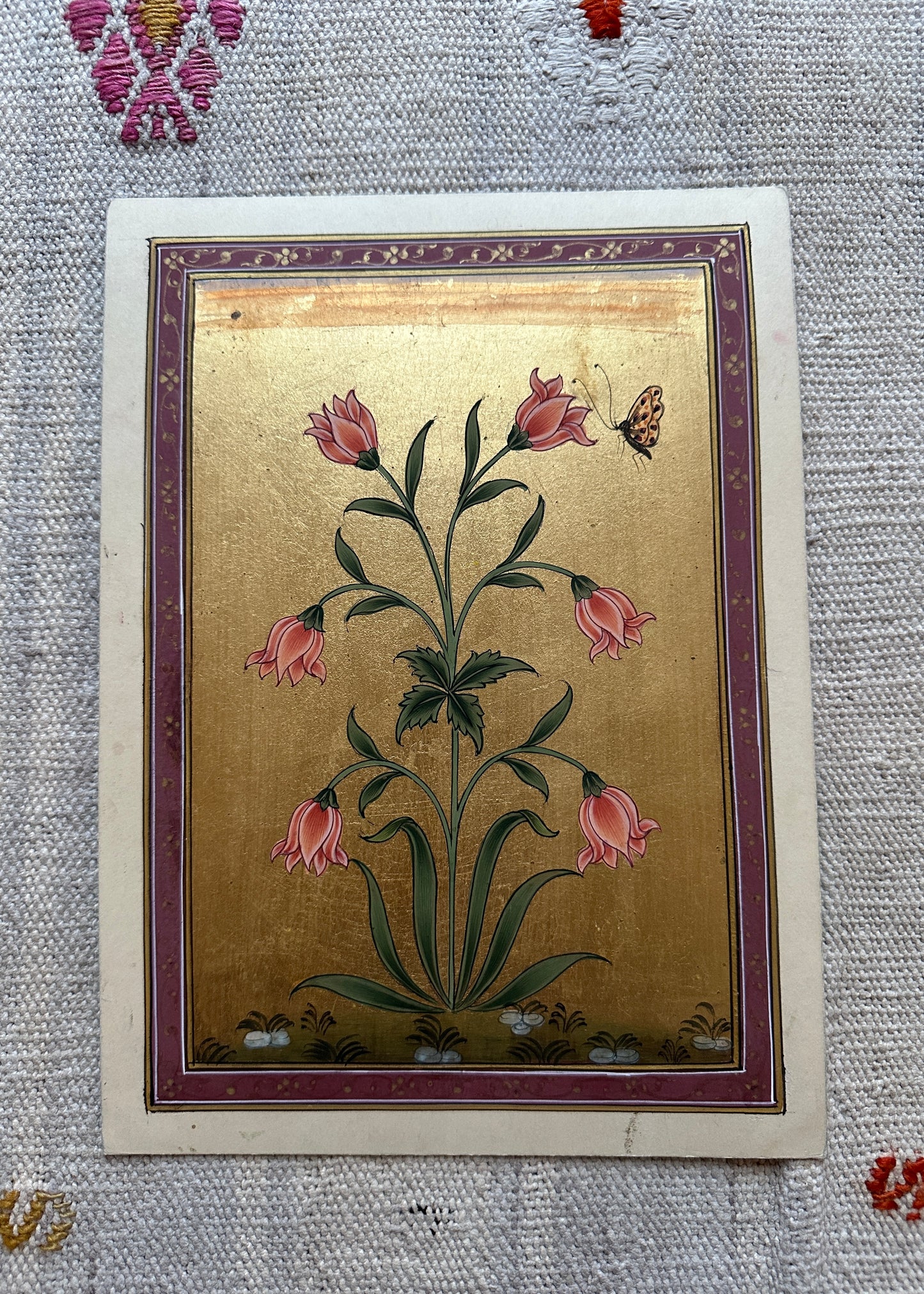 Gold Leaf Flower Painting (8)