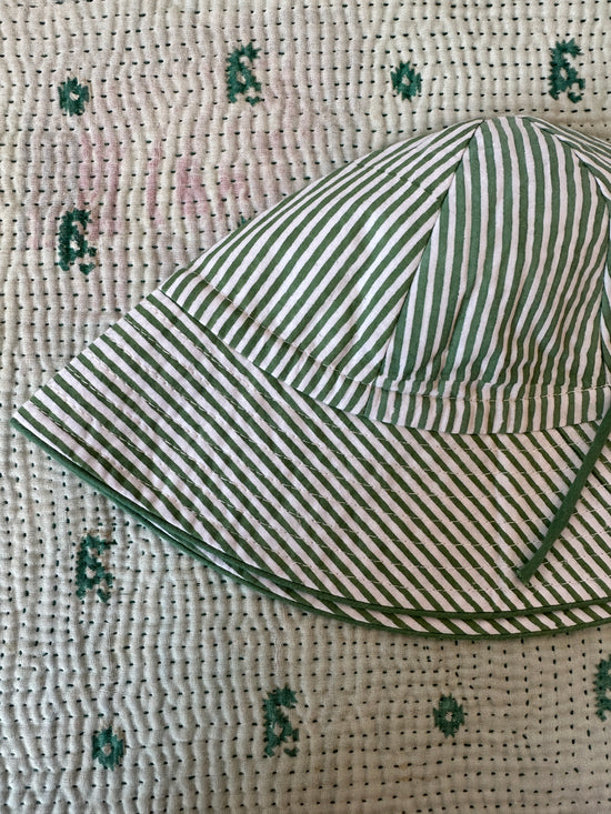 Green Stripe Hat