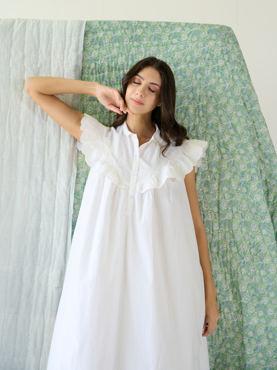 Nora Organic Cotton Nightie Kapara London