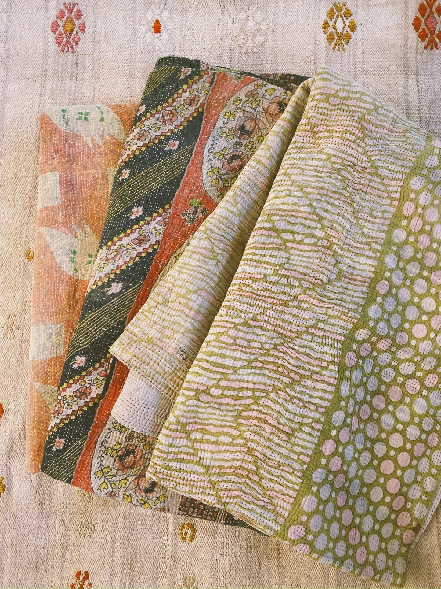 Various abstract pattern textiles