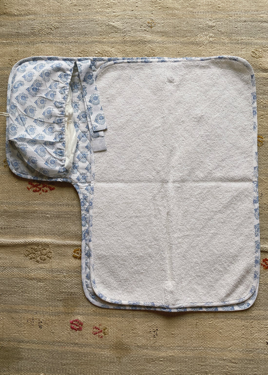 Blue Travel Nappy Changing Mat