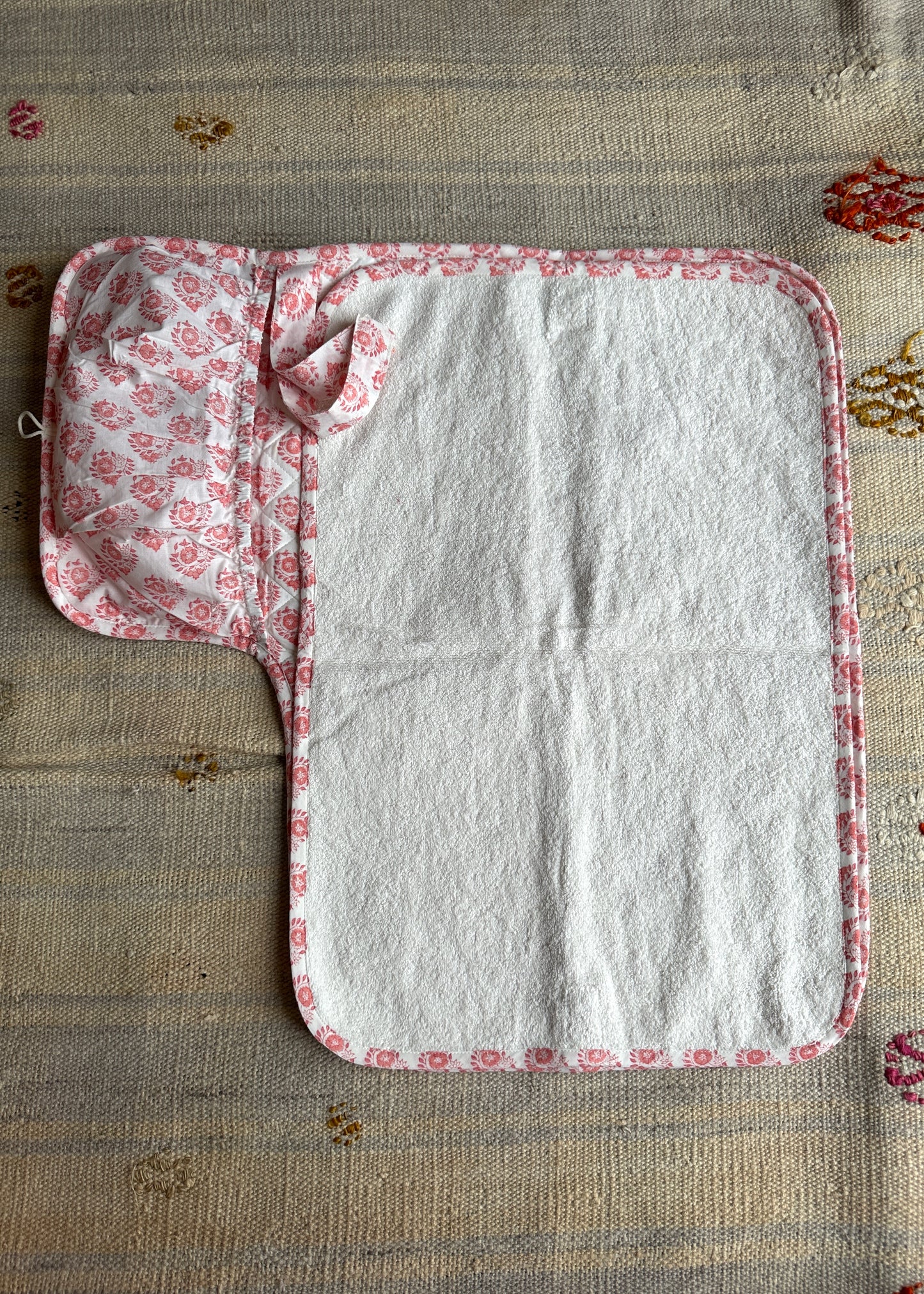 Pink Travel Nappy Changing Mat