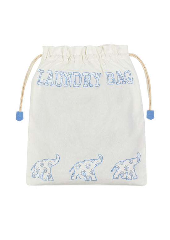 Blue Elephant Laundry Bag