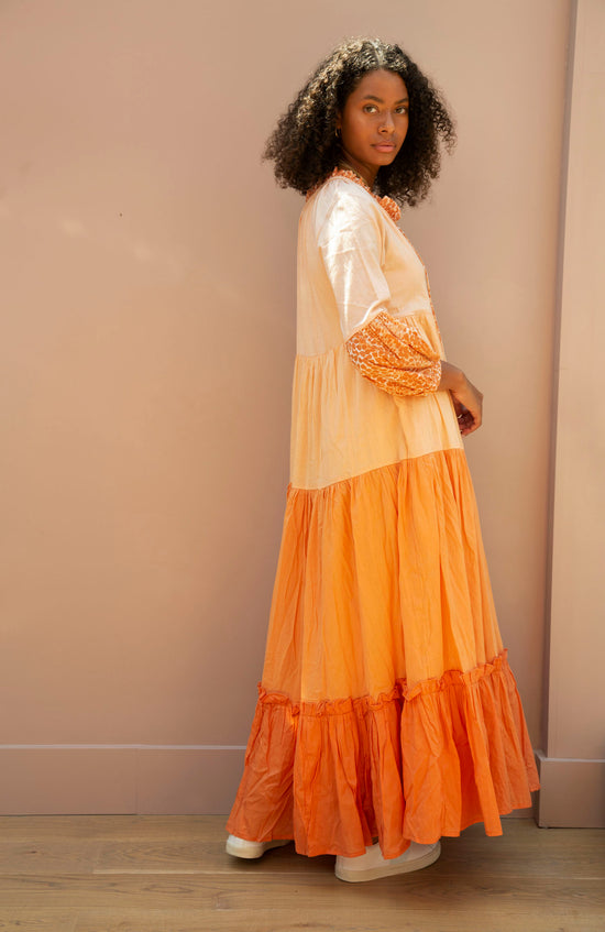 Load image into Gallery viewer, Orange Tilly Dress
