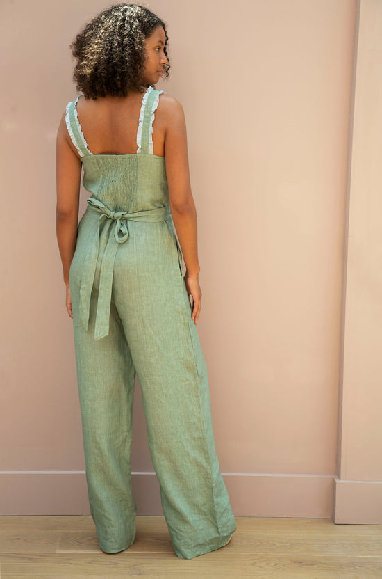 Load image into Gallery viewer, Green Sahana Jumpsuit
