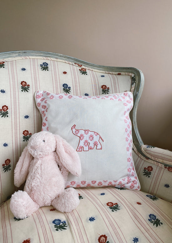 Load image into Gallery viewer, Pink Elephant Cushion
