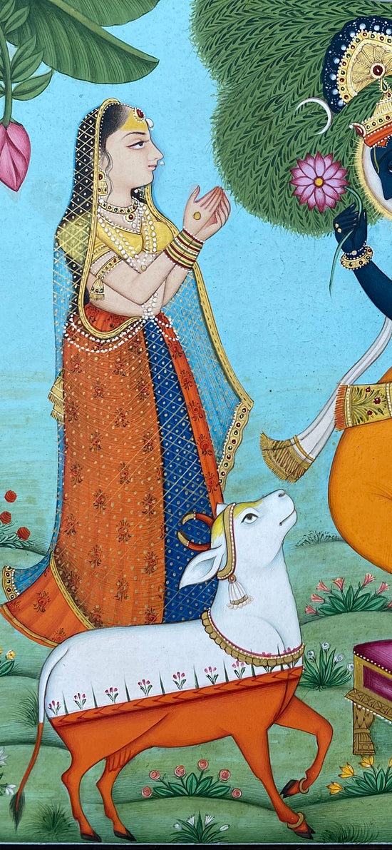 Painting of Lord Krishna Dancing
