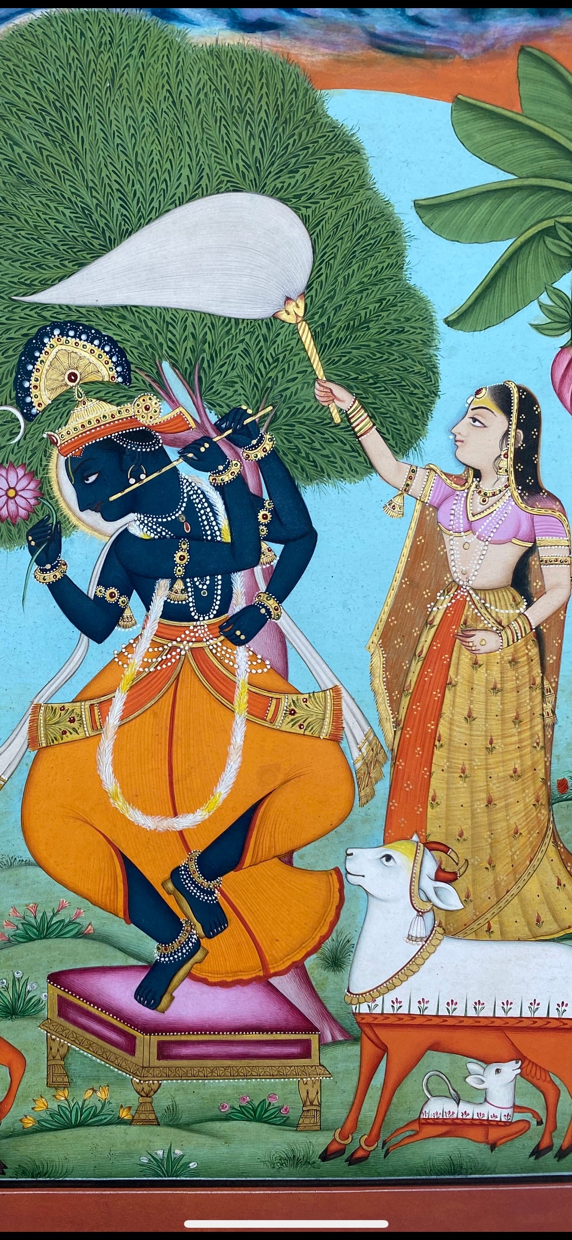 Painting of Lord Krishna Dancing