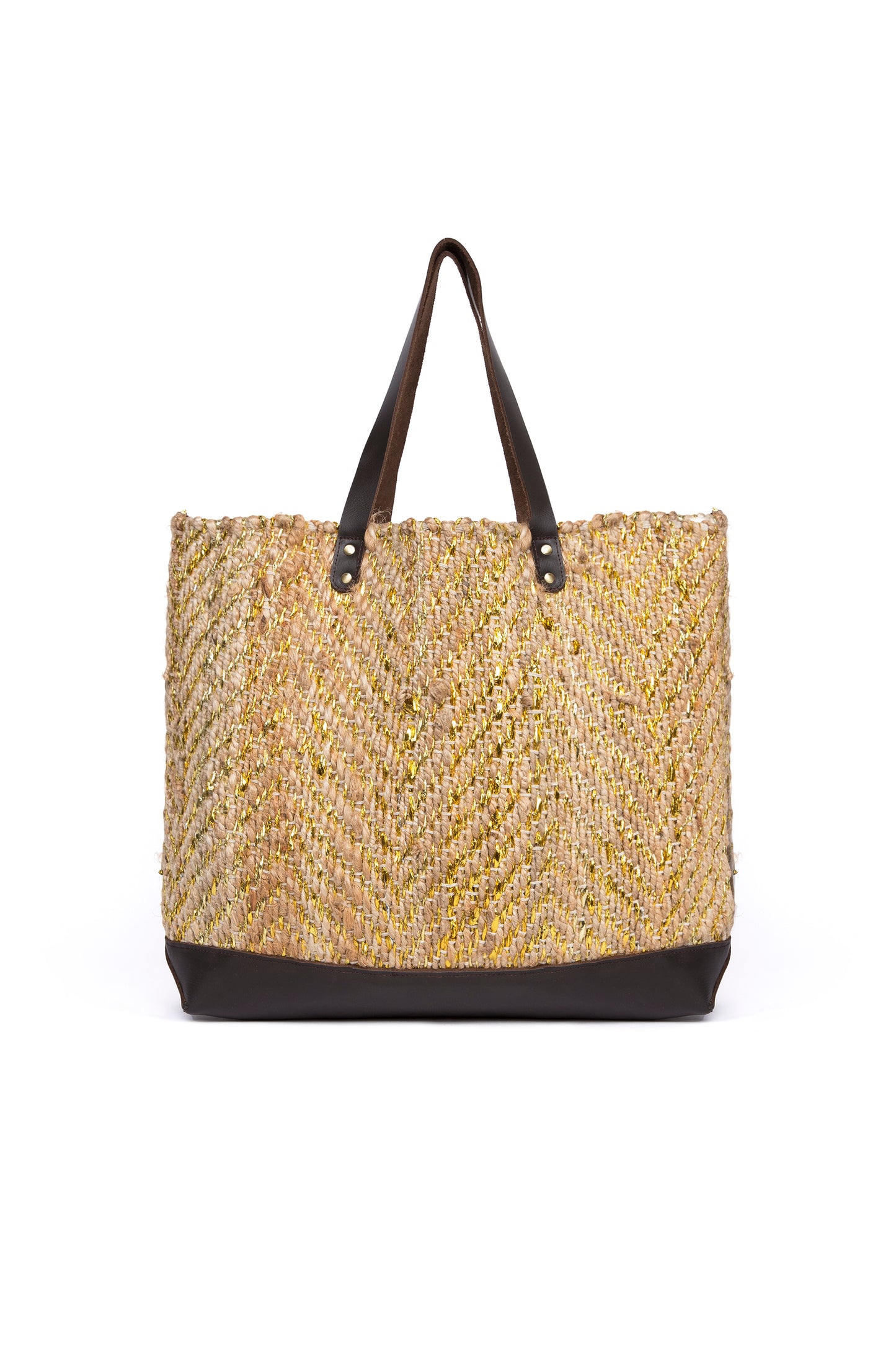 Load image into Gallery viewer, Silver Jute Basket Bag
