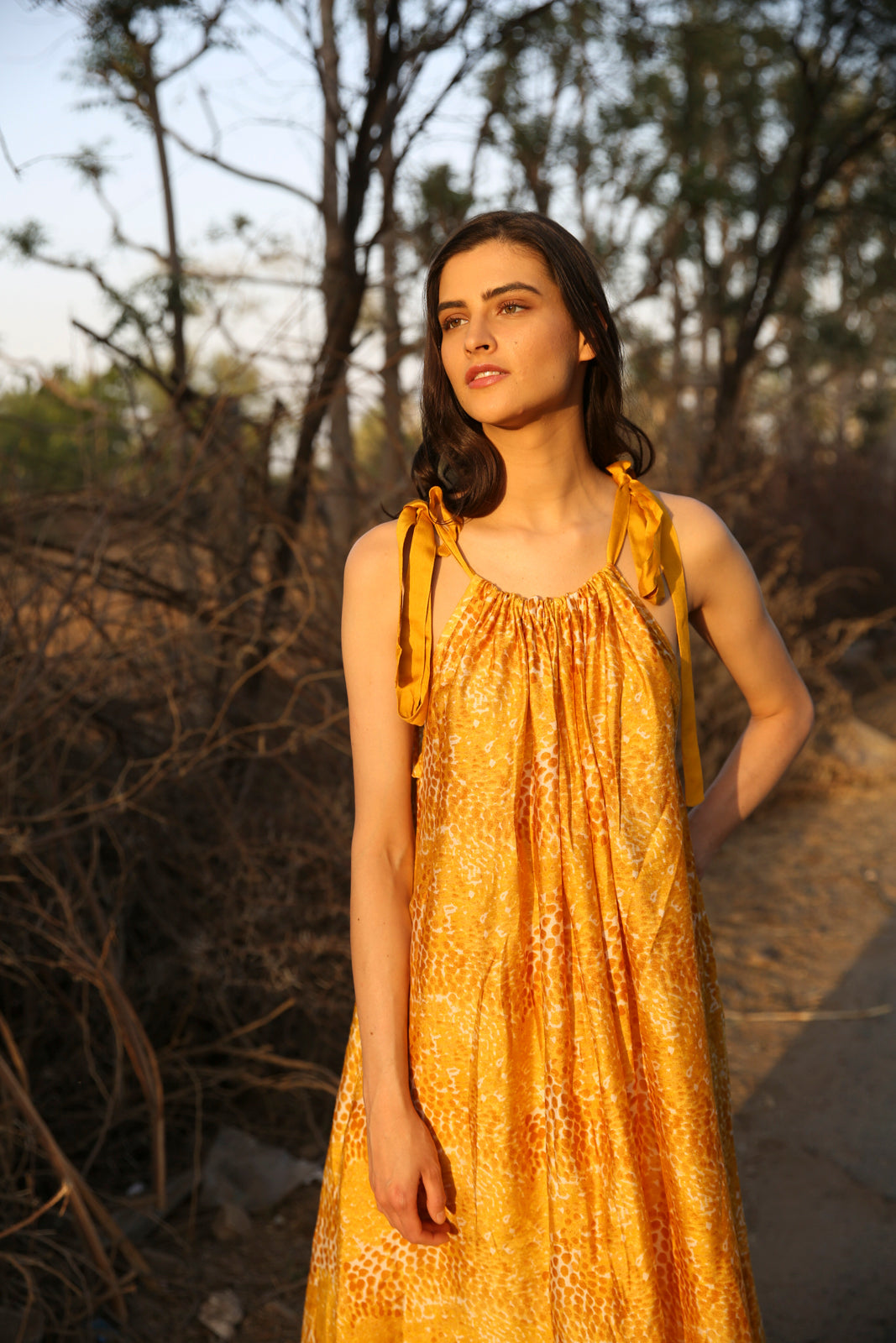 Yellow Olivia Maxi Beach Dress