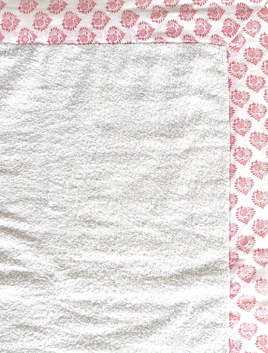 Load image into Gallery viewer, Pink Organic Cotton Towel Changing Mat
