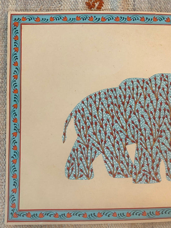 Original Indian Elephant Painting (4)
