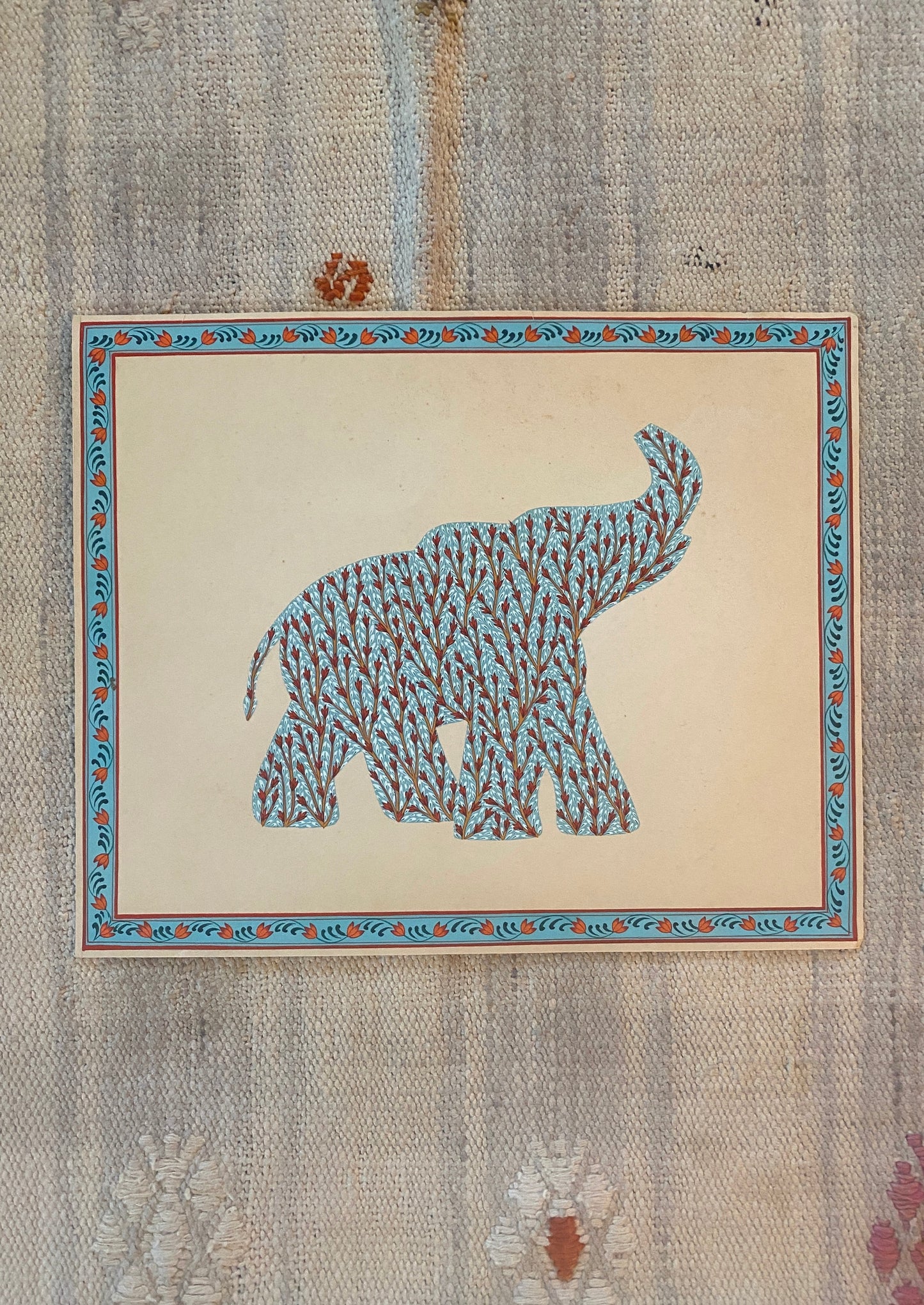 Original Indian Elephant Painting (4)