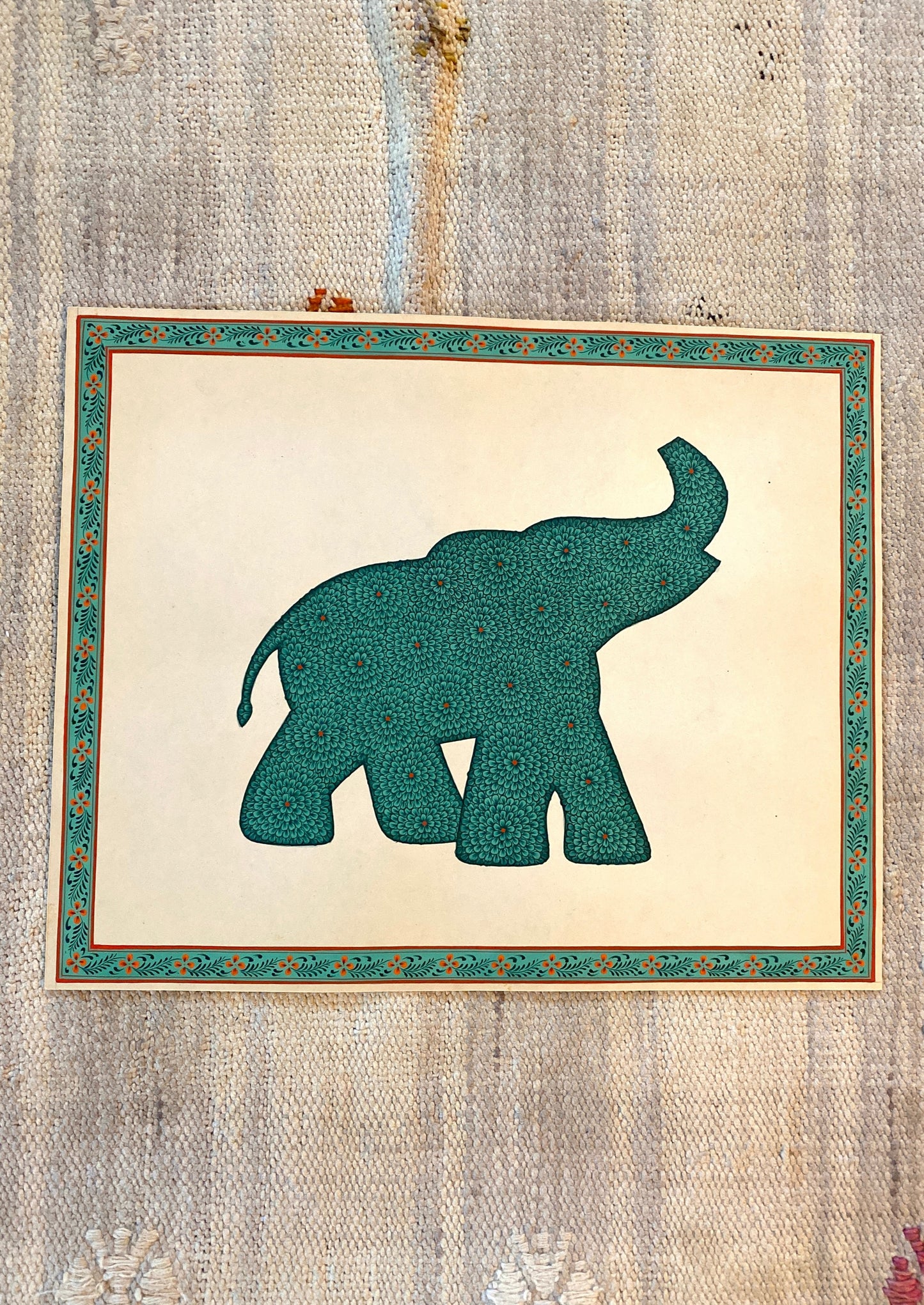 Original Indian Elephant Painting (2)