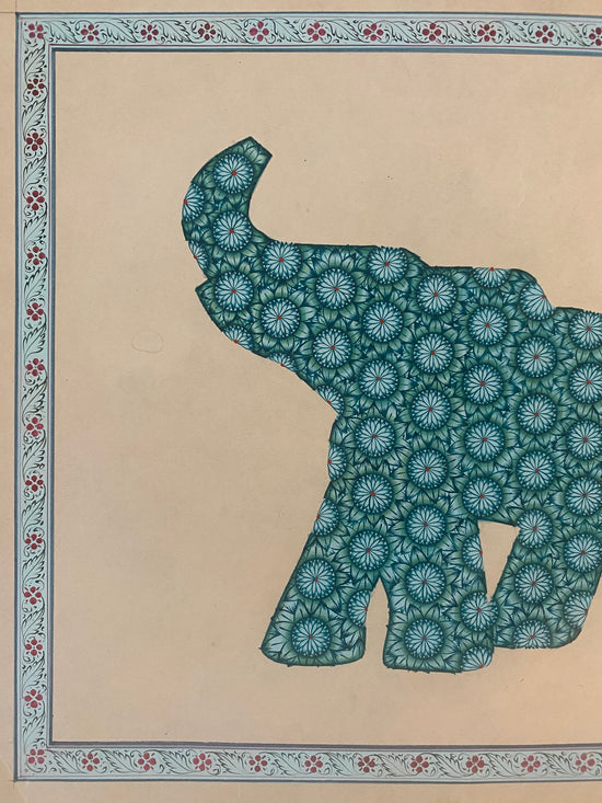 Original Indian Elephant Painting (1)