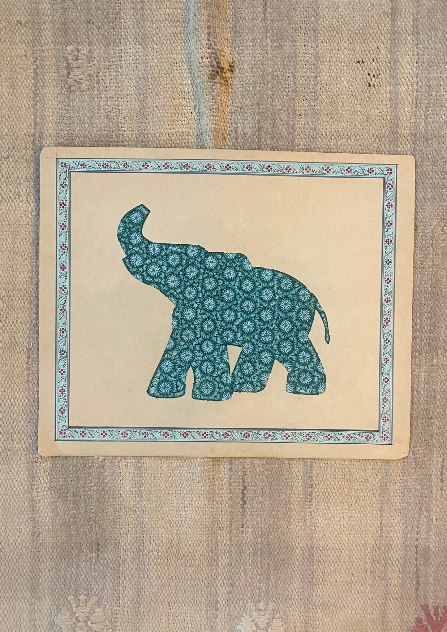 Original Indian Elephant Painting (1)