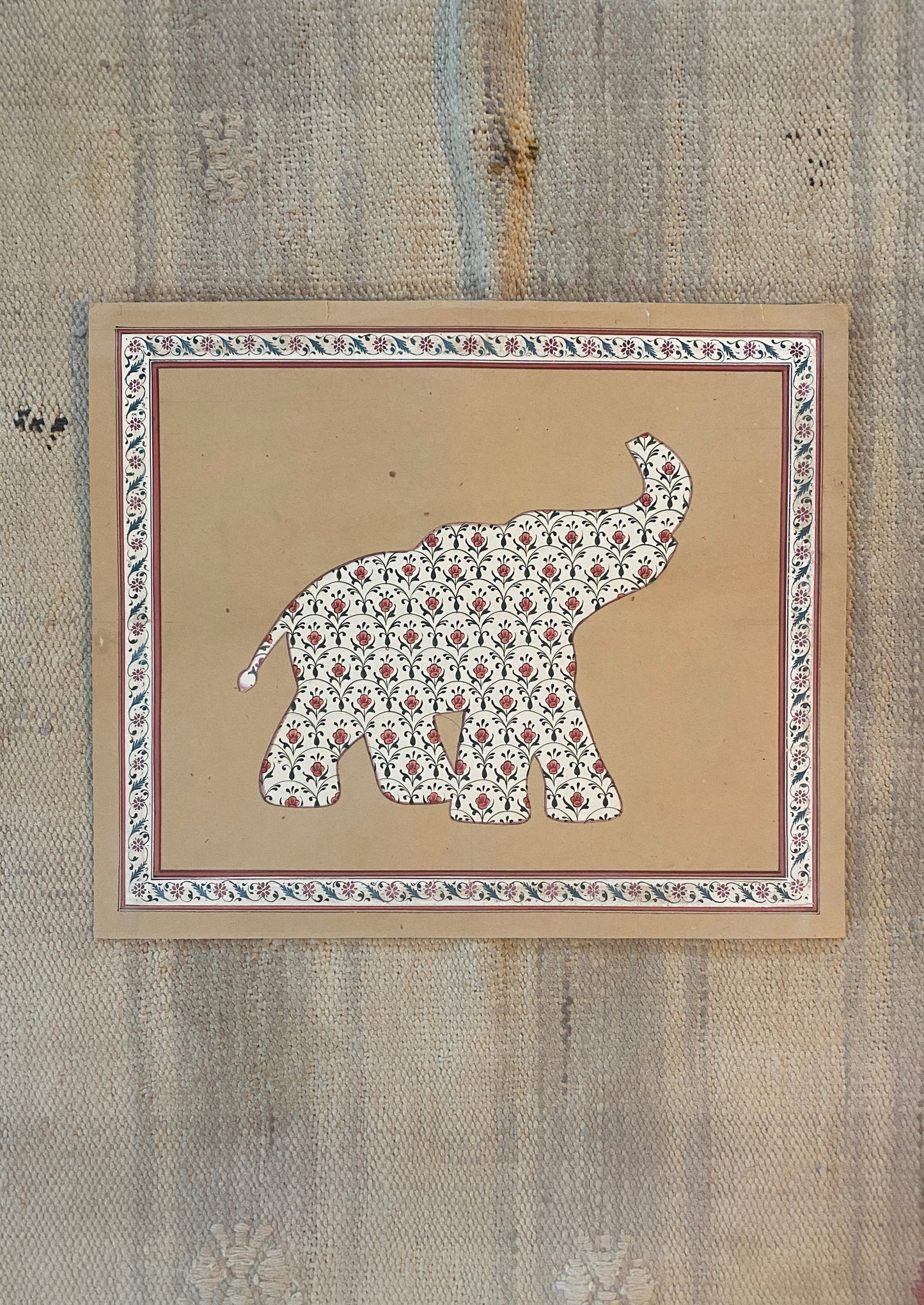 Original Indian Elephant Painting (7)