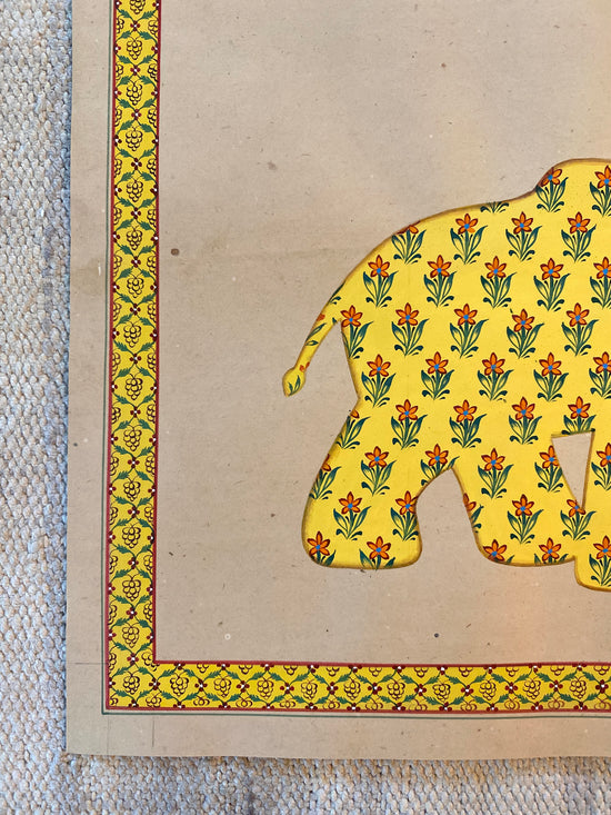 Original Indian Elephant Painting (9)