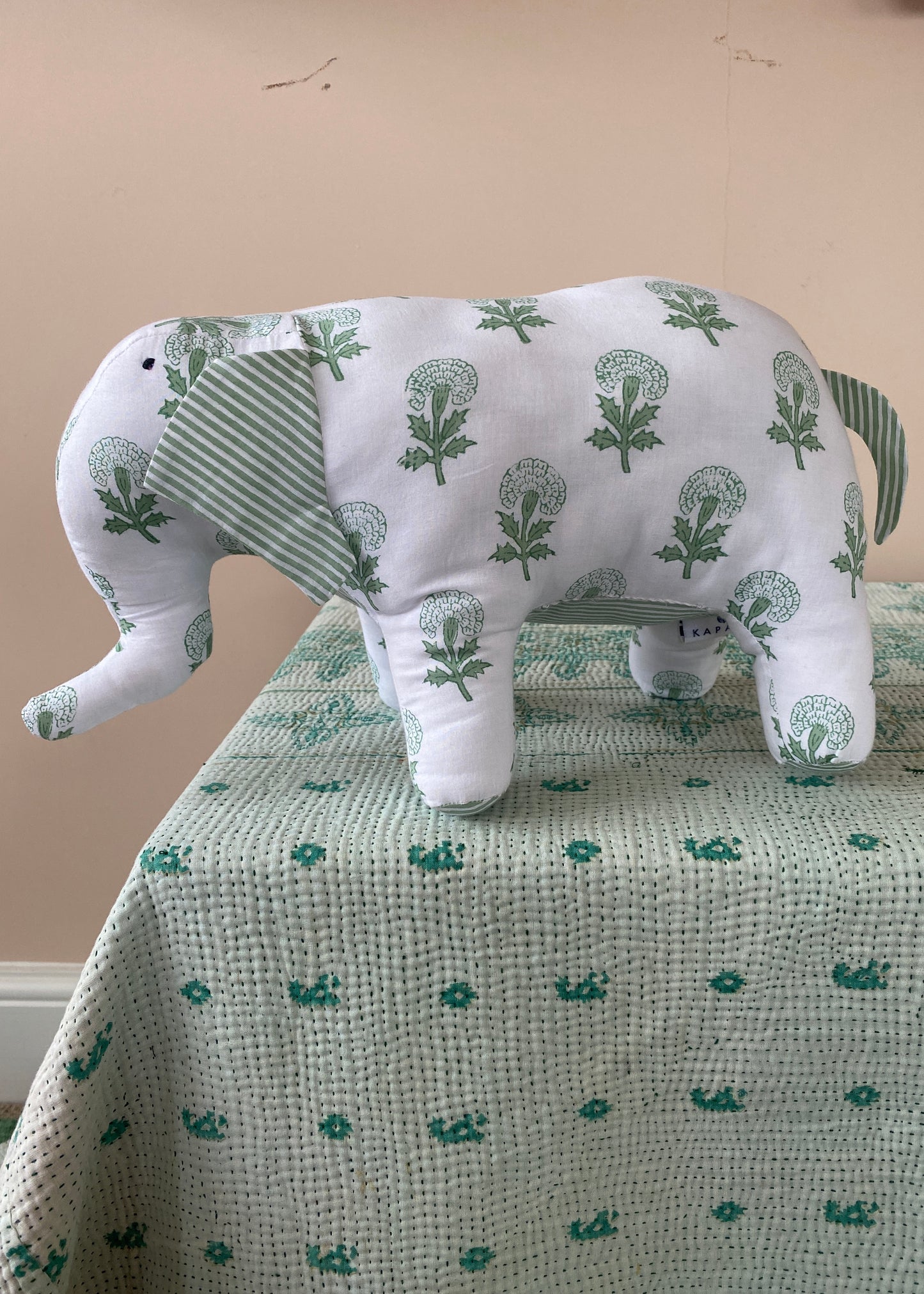 Green Elephant Soft Toy