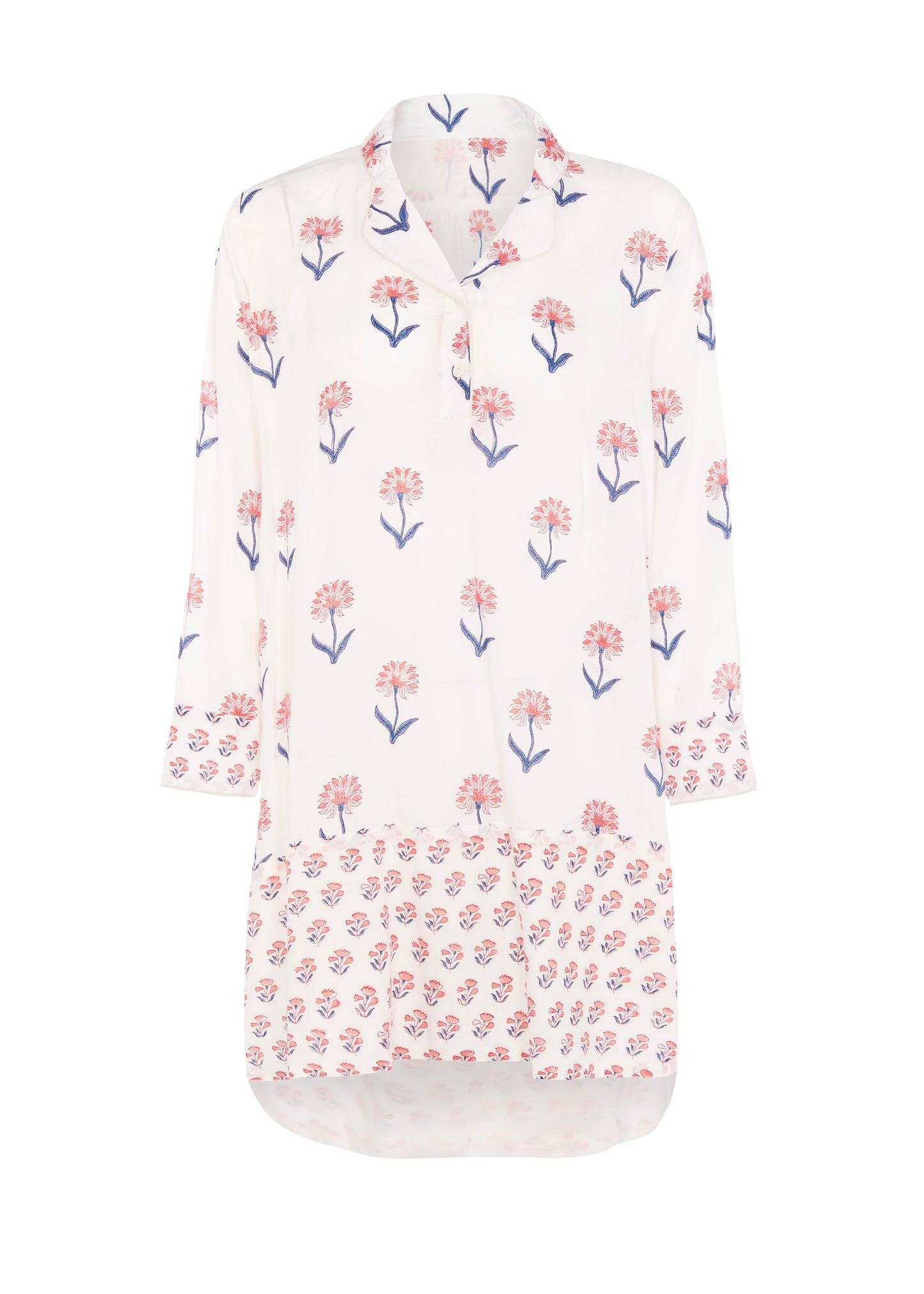 Load image into Gallery viewer, Nancy Night / Beach Shirt in Pink and Blue
