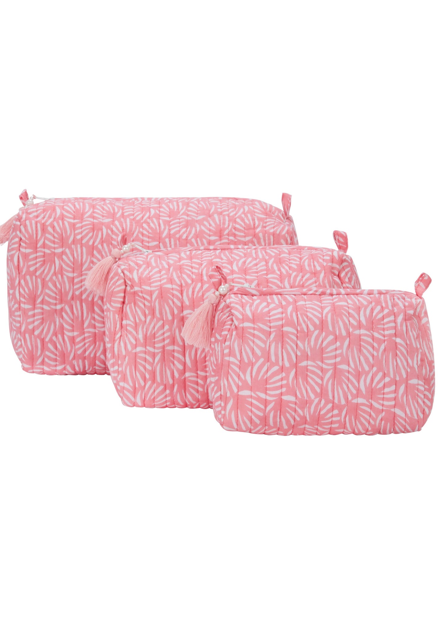 Load image into Gallery viewer, Pink Organic Cotton Wash Bag
